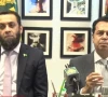 information minister attaullah tarar addresses a press conference alongside minister of state for interior talal chaudhry in islamabad on tuesday screengrab