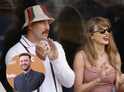 travis kelce s dance with justin timberlake sparks taylor swift fan frenzy online