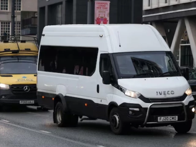 a prison van believed to contain suspect axel rudakubana arrives under escort at liverpool crown court in liverpool britain january 20 2025 photo reuters