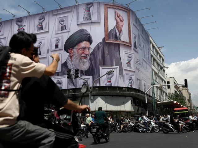 people ride motorcycles near a billboard featuring an image of the late supreme leader of iran ayatollah ali khamenei in tehran iran on may 6 2026 photo reuters people ride motorcycles near a billboard featuring an image of the late supreme leader of iran ayatollah ali khamenei in tehran iran on may 6 2026 photo reuters