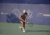 a player in action during pakistan atp challenger cup photo ptf