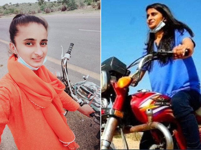 fatima and khanzadi become an inspiration by riding their motorbikes photo express