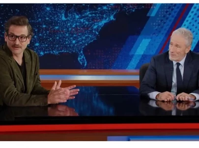 jon stewart shocked by daily show crew member winning pedro pascal look alike contest