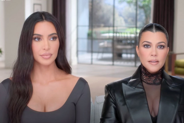 kim kardashian left and kourtney kardashian barker in a confessional on the kardashians photo hulu youtube kim kardashian left and kourtney kardashian barker in a confessional on the kardashians photo hulu youtube