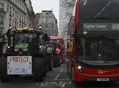 british farmers protest inheritance tax by driving tractors to parliament