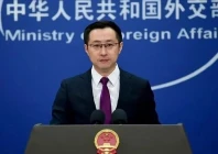 chinese foreign ministry spokesman lin jian speaking to reporters in beijing anadolu