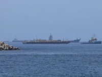 oil tankers and cargo ships in the contested waters of the strait of hormuz photo anadolu agency