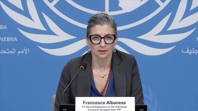 un s special rapporteur on palestine francesca albanese photo anadolu agency un s special rapporteur on palestine francesca albanese photo anadolu agency