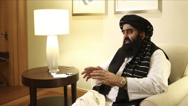 afghanistan s acting foreign minister amir khan muttaqi photo aa afghanistan s acting foreign minister amir khan muttaqi photo aa