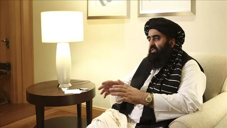 afghanistan s acting foreign minister amir khan muttaqi photo aa