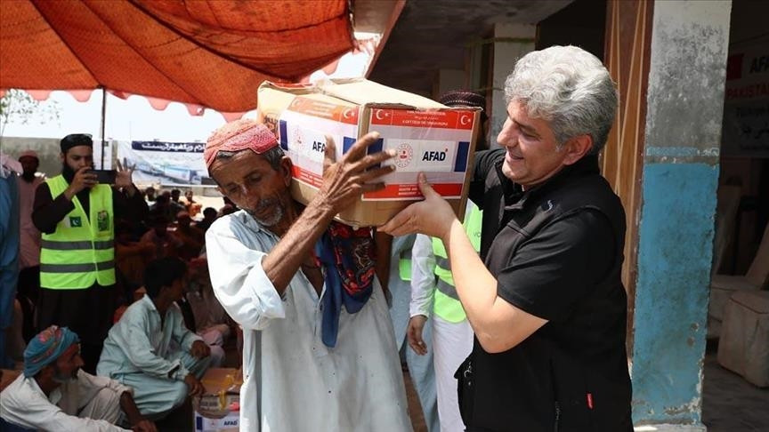 ankara has so far sent 12 military aircraft and four kindness trains loaded with relief supplies anadolu agency