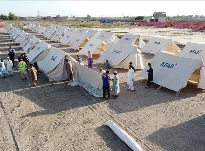 govt establishes tent village in malir