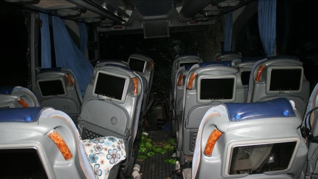 the crash occurred in rewa district late friday when the bus that was headed to northern uttar pradesh state collided with a trolley truck photo aa the crash occurred in rewa district late friday when the bus that was headed to northern uttar pradesh state collided with a trolley truck photo aa