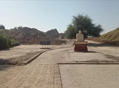 mohenjo daro site shows signs of recovery from devastating floods