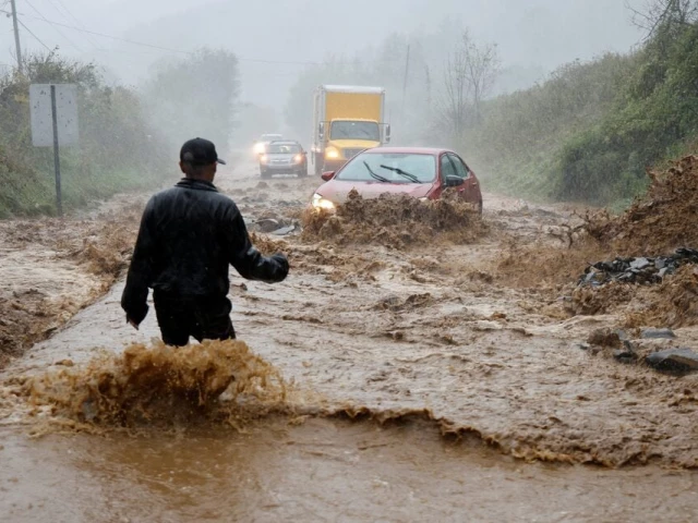a local resident walks out into fast flowing waters to assist a stranded driver in a stretch of flooded road as tropical storm helene strikes on the outskirts of boone north carolina september 27 photo reuters a local resident walks out into fast flowing waters to assist a stranded driver in a stretch of flooded road as tropical storm helene strikes on the outskirts of boone north carolina september 27 photo reuters