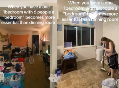 tiktok family of six sparks backlash for living in one bedroom apartment with kids in living room