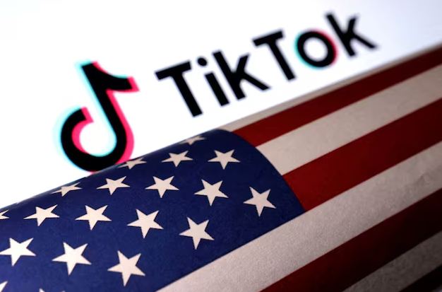 us flag is placed on a tiktok logo in this illustration taken march 20 2024 photo reuters