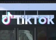 a logo is displayed over a door at the us headquarters of the social media company tiktok in culver city california u s january 17 2025 reuters