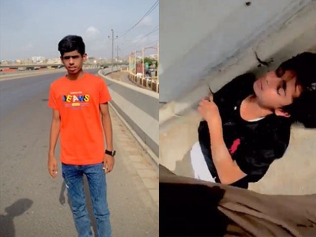the incident took place on friday evening along the garden to maripur track of the lyari expressway as reported by the motorway police screengrabs the incident took place on friday evening along the garden to maripur track of the lyari expressway as reported by the motorway police screengrabs