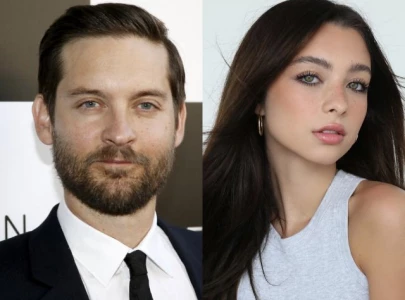 tobey maguire 50 seen with 20 year old mishka silva at super bowl event