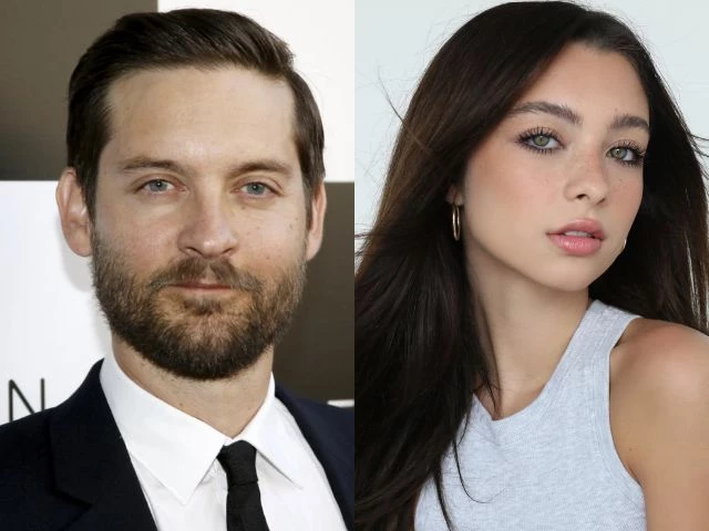 tobey maguire 50 seen with 20 year old mishka silva at super bowl event