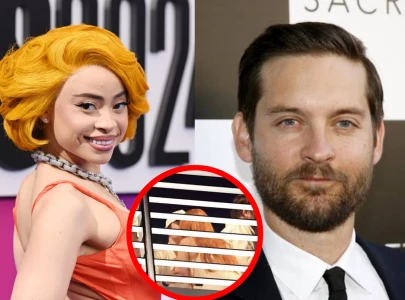 ice spice and tobey maguire spark dating rumours after white party appearance