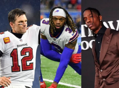 tom brady joins damar hamlin and travis scott for beach pickup football on fourth of july tom brady joins damar hamlin and travis scott for beach pickup football on fourth of july