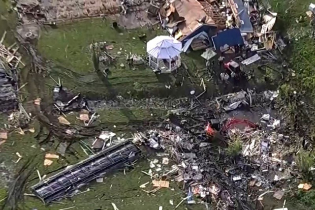 wreckage is strewn across a property the day after a deadly series of tornados hit the central united states in valley view texas us in a still image from aerial video photo reuters wreckage is strewn across a property the day after a deadly series of tornados hit the central united states in valley view texas us in a still image from aerial video photo reuters