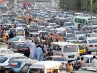 peshawar experiences worst traffic jam