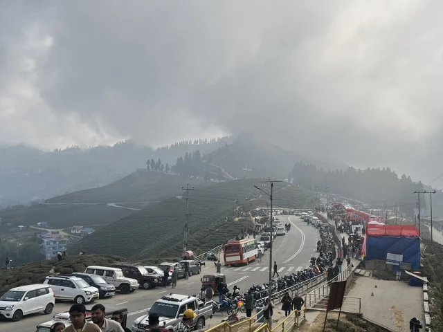 a traffic jam is seen in the ilam district of kalam valley as people from across punjab head there to enjoy the holidays photo x a traffic jam is seen in the ilam district of kalam valley as people from across punjab head there to enjoy the holidays photo x