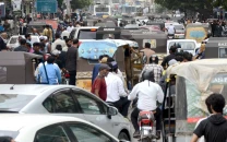 power water protests trigger traffic chaos in karachi power water protests trigger traffic chaos in karachi