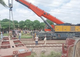 two freight trains collide in okara two freight trains collide in okara