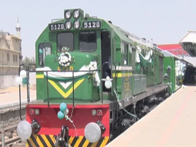 Metro train chugs out in Quetta