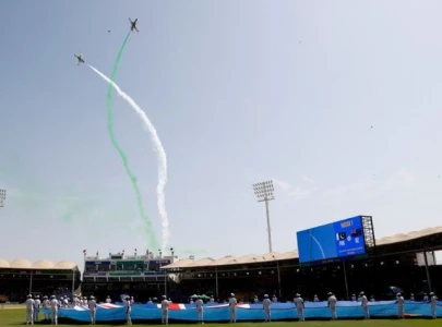 watch paf flypast marks opening of champions trophy 2025 in karachi