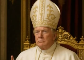 trump faces criticism for sharing ai generated depicting him as pope trump faces criticism for sharing ai generated depicting him as pope