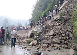 eight killed as landslide hits damaged water channel in gilgit