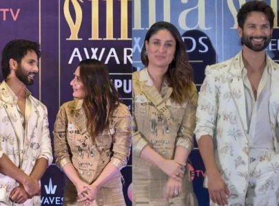 shahid kapoor reacts to sharing stage with kareena at iifa shahid kapoor reacts to sharing stage with kareena at iifa