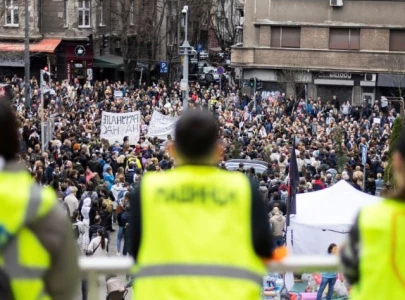 thousands protest in belgrade against serbian president thousands protest in belgrade against serbian president