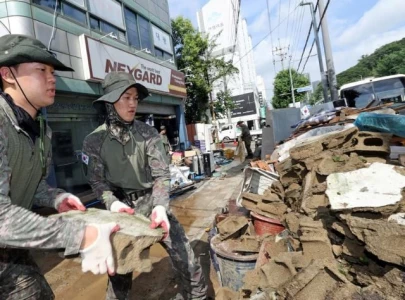 two dead two missing as south korea reels from torrential rains two dead two missing as south korea reels from torrential rains