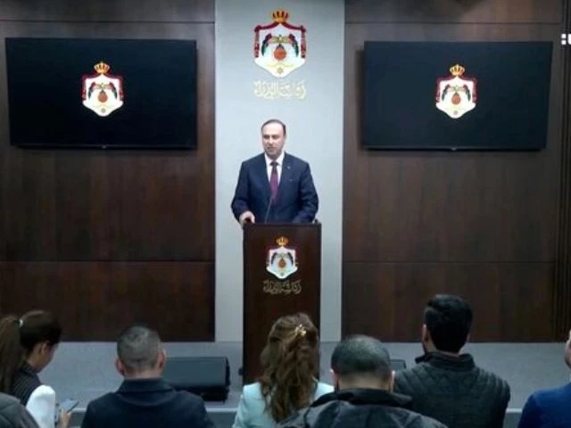 jordanian government spokesperson mohammad al momani speaks during a press conference about the security forces finding a rocket manufacturing facility alongside a drone factory according to a statement by the general intelligence department in amman jordan april 15 2025 jtv handout via reuters file photo jordanian government spokesperson mohammad al momani speaks during a press conference about the security forces finding a rocket manufacturing facility alongside a drone factory according to a statement by the general intelligence department in amman jordan april 15 2025 jtv handout via reuters file photo