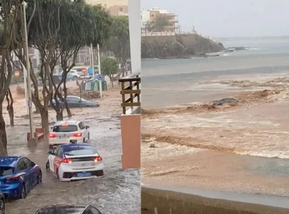 heavy flooding disrupts canary islands holiday spots cars swept away heavy flooding disrupts canary islands holiday spots cars swept away