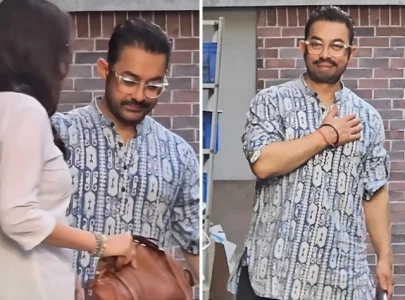 watch aamir khan and gauri spratt make first public appearance together watch aamir khan and gauri spratt make first public appearance together