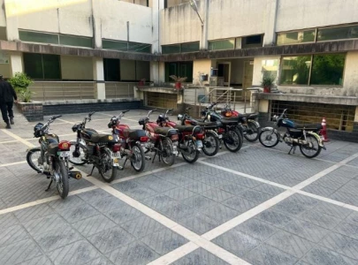 islamabad police seize motorcycles in crack down on one wheeling islamabad police seize motorcycles in crack down on one wheeling