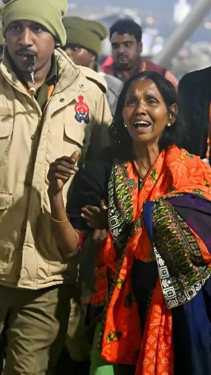 deadly stampede at india s maha kumbh mela leaves devotees shell