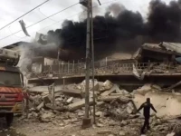 five injured as garment factory collapses in karachi blaze five injured as garment factory collapses in karachi blaze