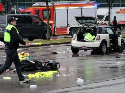 several injured as car hits crowd near munich s central train station several injured as car hits crowd near munich s central train station