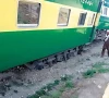 train services disrupted as tezgam express derails at rohri station train services disrupted as tezgam express derails at rohri station