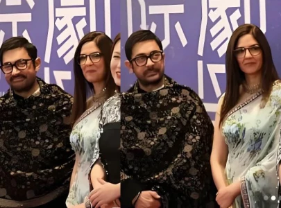 aamir khan walks red carpet in china with girlfriend gauri spratt aamir khan walks red carpet in china with girlfriend gauri spratt