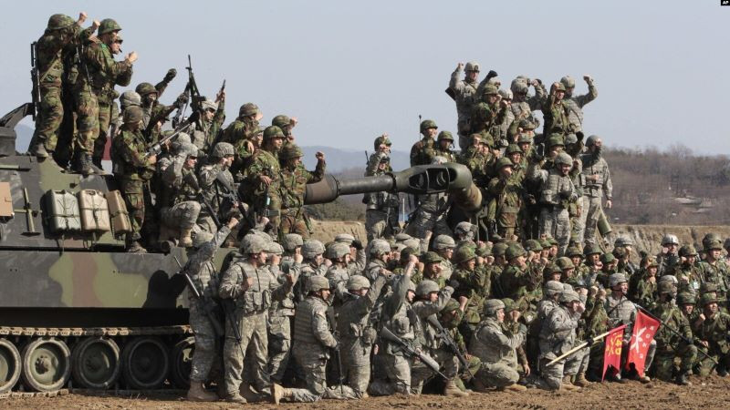 us japan and south korea s army are doing joint military exercises in the peninsula photo ap