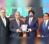 pakistan envoy to us presenting trionda football to world bank president photo x